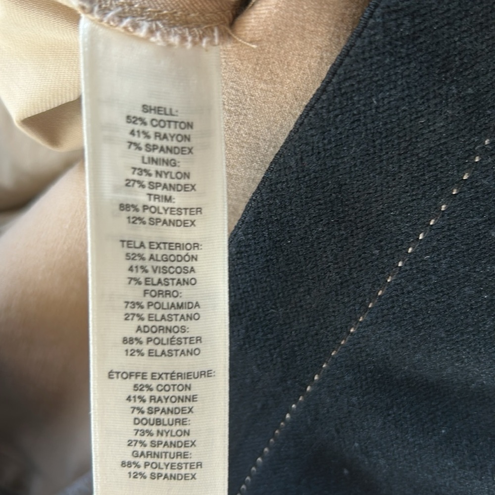 WHBM “Riding Pants” with Faux Suede Inserts - Picture 8 of 8